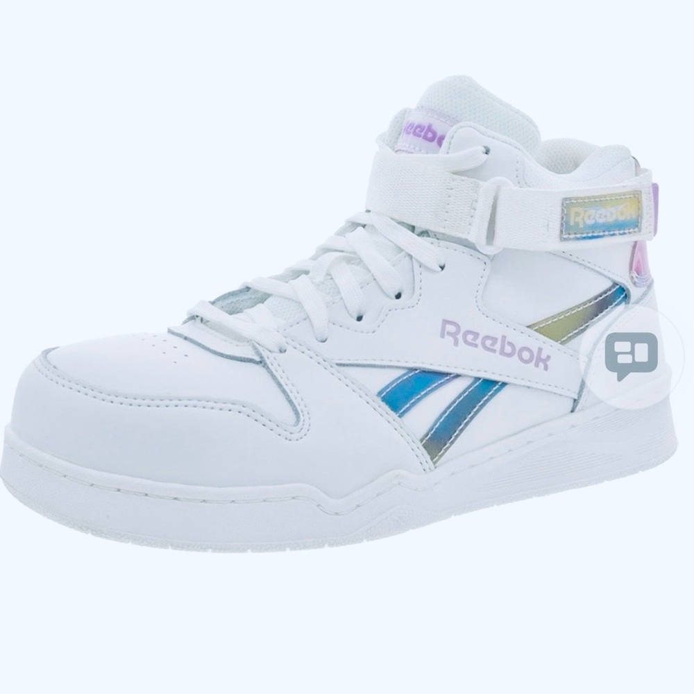Reebok White and Blue High-Tops